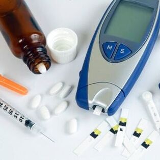 Glucosemeter en medicijnen voor de behandeling van diabetes